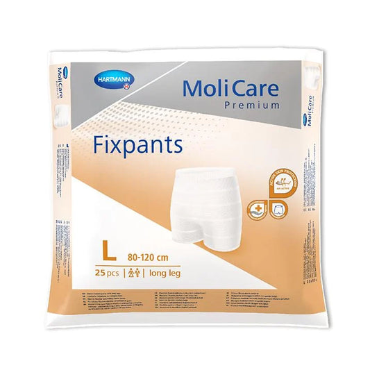 MoliCare Premium Fixpants Long Leg Large Brown - 25 Pack