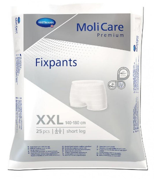 MoliCare Premium Fixpants Short Leg XXL Grey - 25 Pack