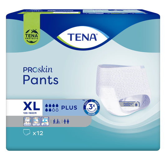 Tena ProSkin Pants Plus Extra Large 12 Pack