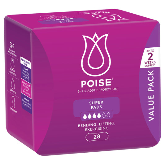 Poise Pads Super 28 Pack