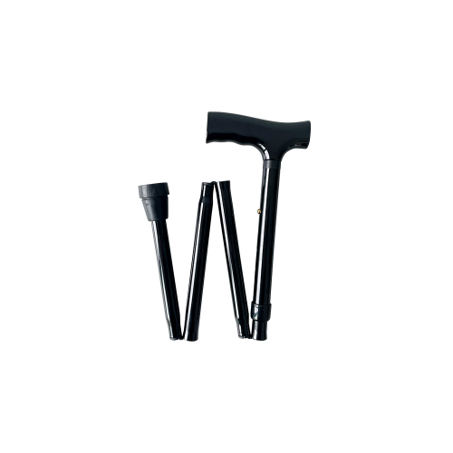 MLE Walking Cane Folding Black