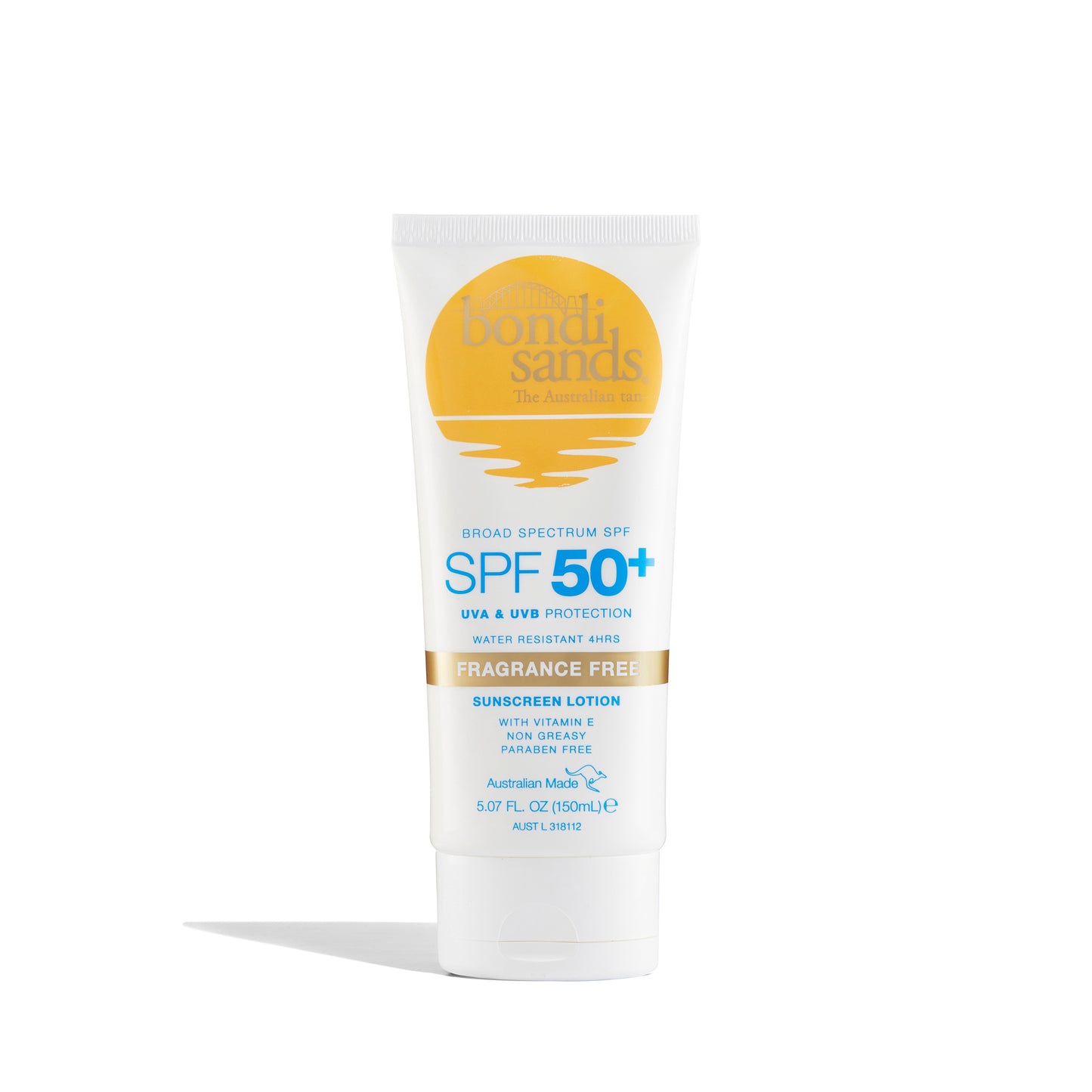 Bondi Sands SPF 50+ Body Sunscreen Lotion Fragrance Free 150ml