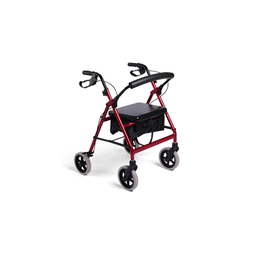 MLE Rollator 8 Fixed Frame Burgundy